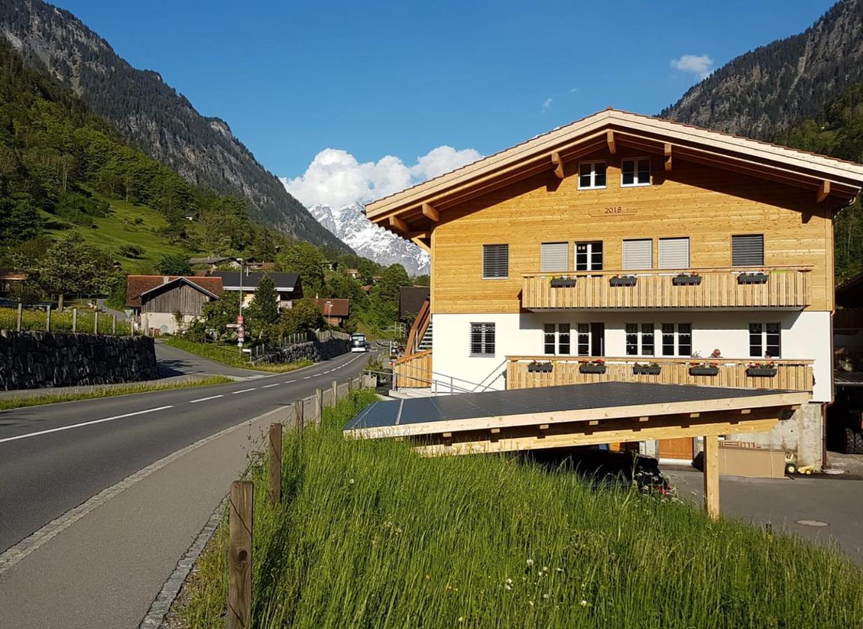 Ferienwohnung Chalet Wetterhorn Lütschenthal Exterior foto